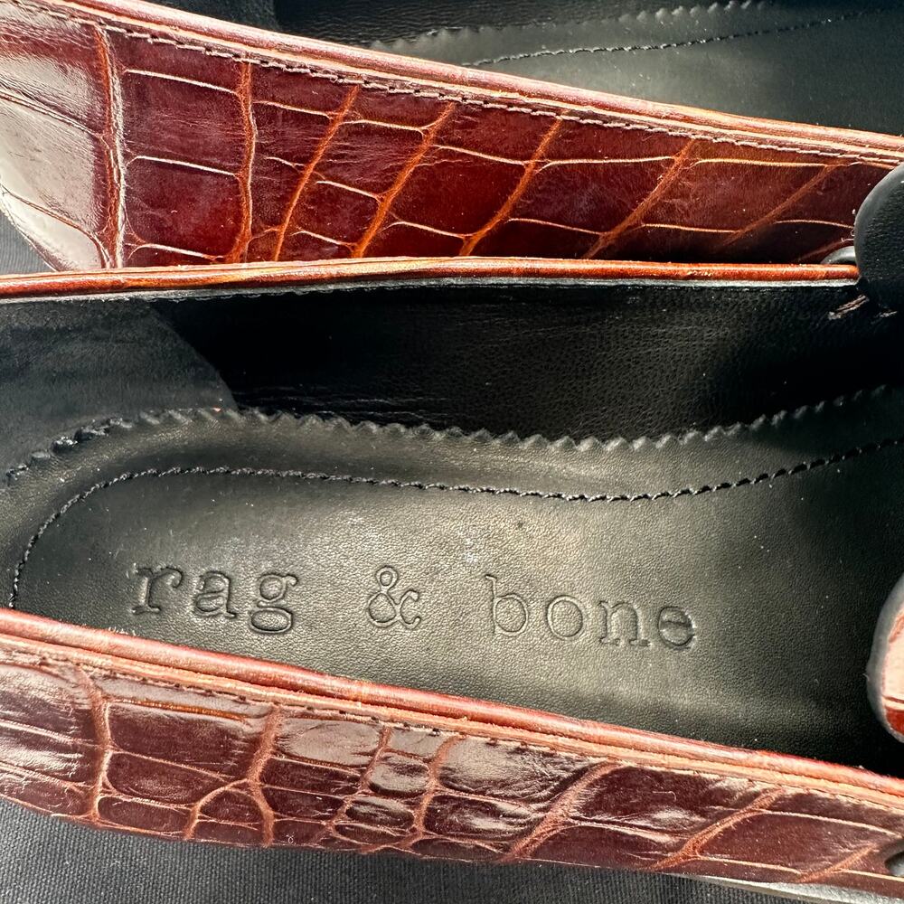 Rag & Bone Nwob Canter Loafer Crocodile Leather B… - image 7